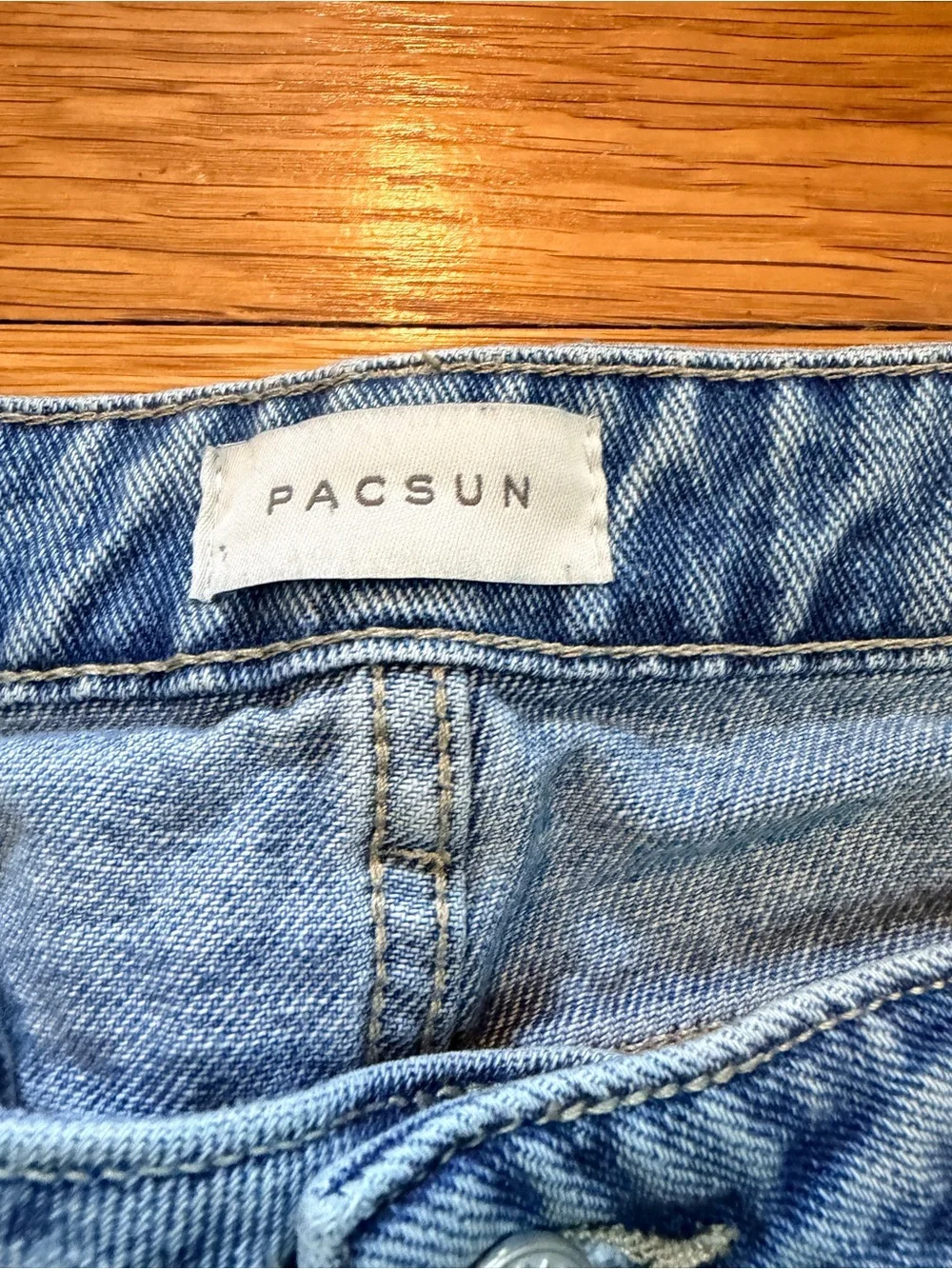 PacSun Light Blue Lowrise girlfriend Ripped Jeans